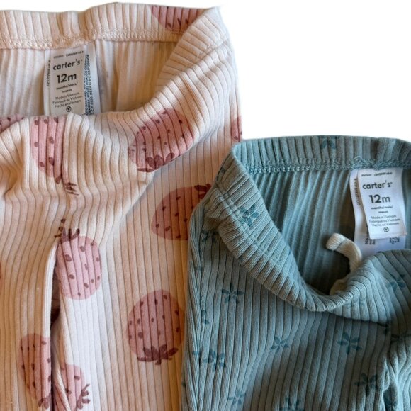 3/$15 Bundle | S/2 Girl's Ribbed Leggings - Picture 2 of 4